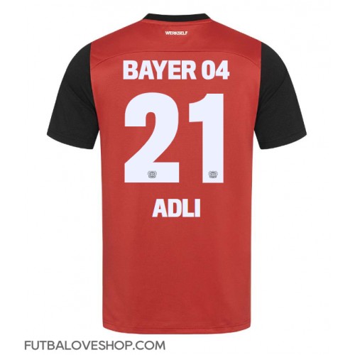 Dres Bayer Leverkusen Amine Adli #21 Domáci 2024-25 Krátky Rukáv